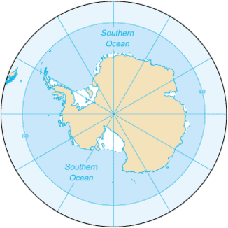 map of Southern Ocean