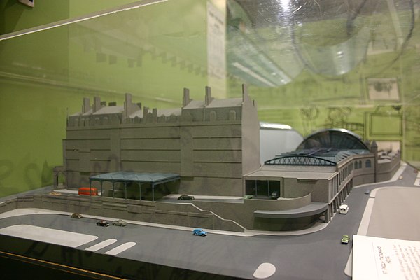 Model of station at the former Glasgow Museum of Transport at the Kelvin Hall