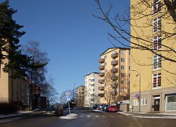 Byhavens 1930-talebebyggelse langs Stadshagsvägen