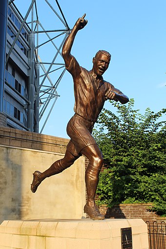 Statue of the club's record goalscorer Alan Shearer, outside St James' Park