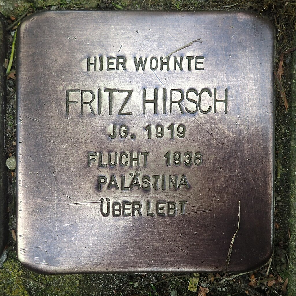 Stolperstein für Fritz Hirsch