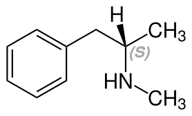 File:Structural formula of (S)-Methamphetamine.svg