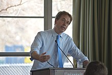 Beckert speaking at the University of Massachusetts Amherst in 2016