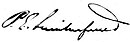 Signature de Pehr Evind Svinhufvud