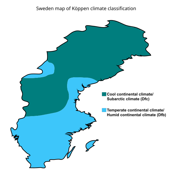 File:Sweden map of Köppen climate classification.svg