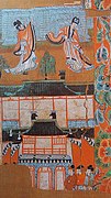 Hombres de la dinastía T'ang (618-907).