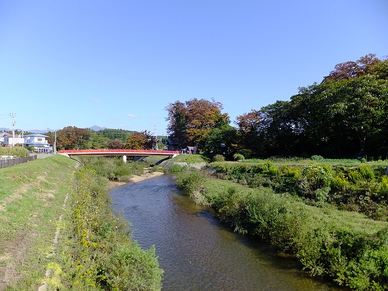 File:Taihei River at Hiroomote-Yanaisado, Akita.jpg