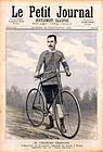Titelseite des „Petit Journal“ mit Charles Terront, dem ersten Sieger des Radrennens Paris–Brest–Paris