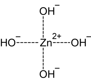 <span class="mw-page-title-main">Tetrahydroxozincate</span> Ion