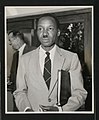 Julius Nyerere, leader del Consiglio Legislativo e presidente del TANU negli anni '50.