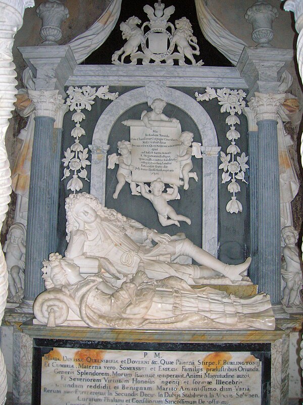 Tomb of James Douglas, 2nd Duke of Queensberry, and his wife, Mary, in Durisdeer Parish Church
