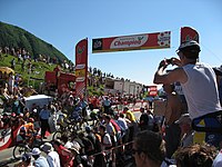 Горный финиш на Col de la Colombière (7-й этап Тур де Франс 2007 года).