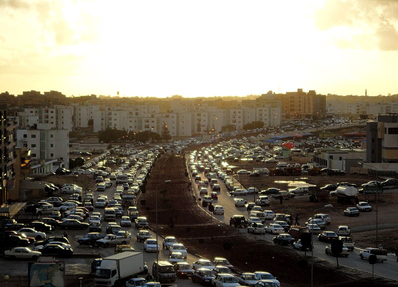 File:Traffic congestion in Al Bayda, Libya ..jpg