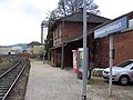 Deutsch: Bahnhof Simmelsdorf-Hüttenbach der Schnaittachtalbahn, Simmelsdorf, Deutschland. English: Train station Simmelsdorf-Hüttenbach of the Schnaittachtalbahn, Simmelsdorf, Germany.