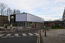 With cladding installed, interior, signage and paving work for the modular Centre of Excellence for Data Science, Al, and Modelling (DAIM) building is now well underway at the University of Hull