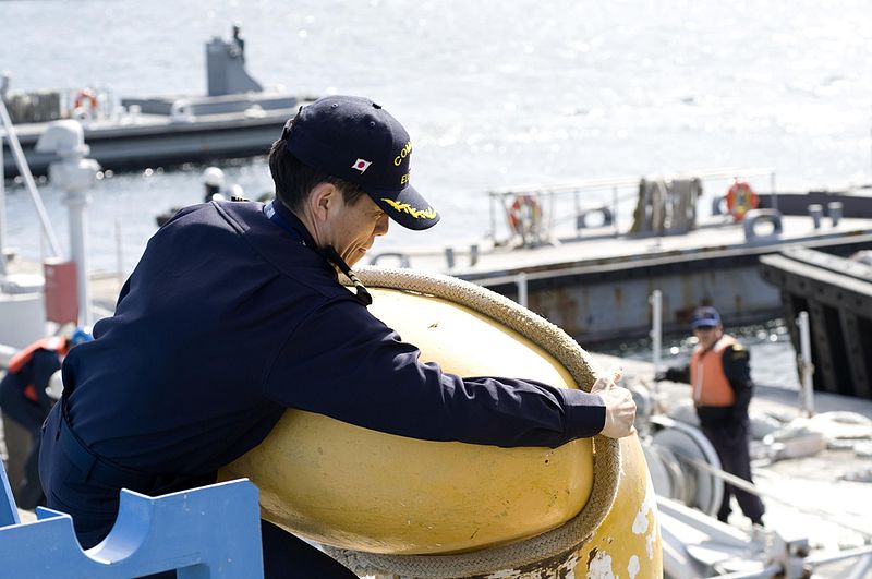 File:US Navy Barge filled with fresh water, departs Fleet Activities Yokosuka to support cooling efforts at the Fukushima Daiichi nuclear power plant 110326-N-UZ446-068.jpg