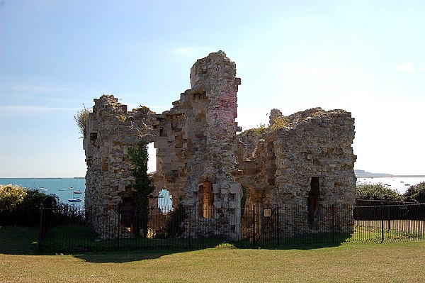 The ruins of the 16th-century Sandsfoot Castle