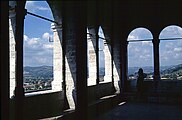 Loggia des Palazzo dei Consoli in Gubbio