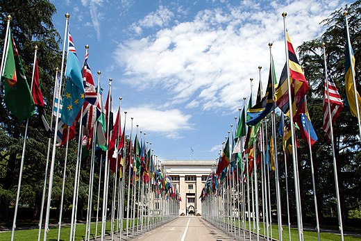 The United Nations Office at Geneva in Switzerland is the second biggest U.N. centre after the United Nations Headquarters in New York City.