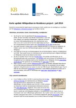 Vorschaubild für Datei:Update Wikipedian-in-Residence project KB en NA Juli 2014.pdf