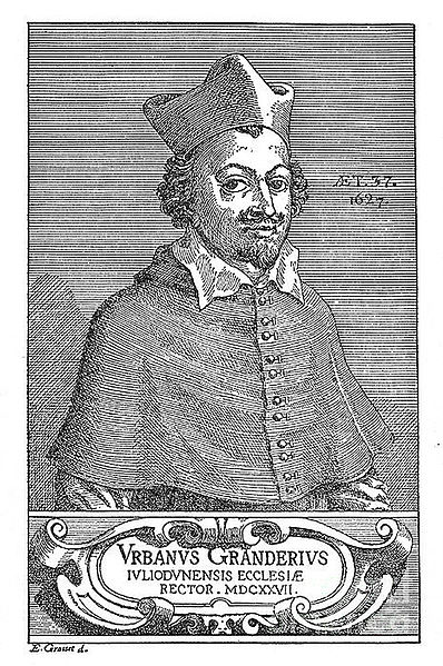 Urbain Grandier, who was convicted and executed as a result of the Loudun possessions