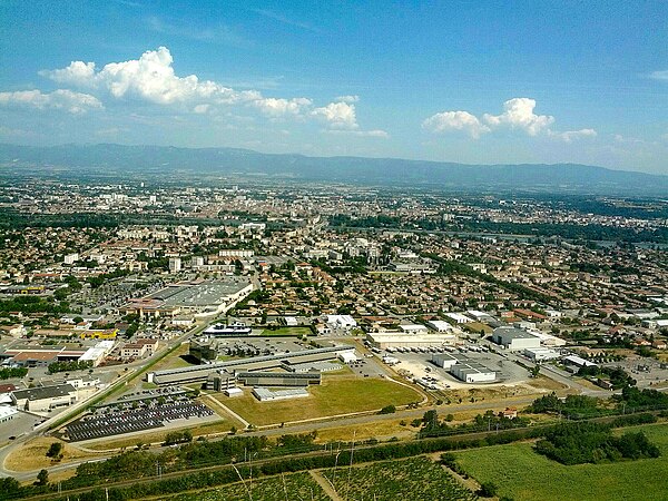 View of the city of Valence