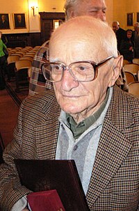 Valeri Petrov after the awarding of the memorial sign Marin Drinov from the Bulgarian Academy of Sciences, 20 May 2011