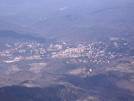 Vista de Viladrau desde el Matagalls