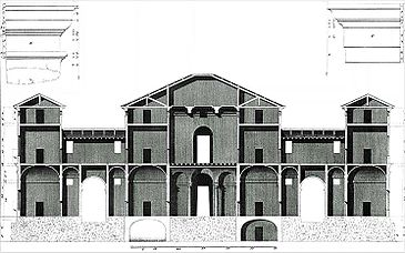 Villa Pisani Montagnana sezione1 Bertotti Scamozzi 1778.jpg
