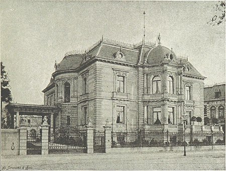 Villa Wilhelm Oelßner ANSICHT (Karl Tauchnitz Straße 13, alt 29) leipzig und seine bauten (1892), S. 385
