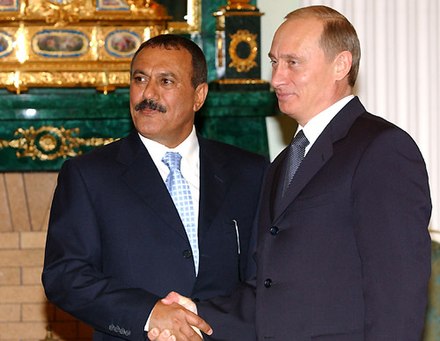 Saleh and Putin in the Kremlin, 2004