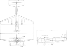 3-view line drawing of the Vultee XA-41 Vultee XA-41 3-view line drawing.png