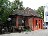 Wasserkraftwerk am Gewerbekanal Nordarm in Freiburg beim Herderbau