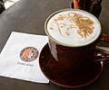 'Etched' latte art