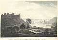 West view of Oyster-Mouth castle and village.jpeg