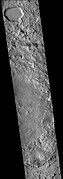 East side of Cerulli crater, as seen by CTX camera.