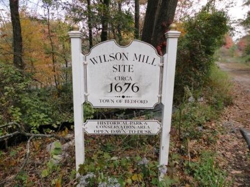 Wilson Mill Site marker