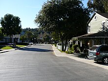 Colonial Street as "Wisteria Lane" on the ABC show Desperate Housewives (2006) Wisteria Lane 2006.jpg