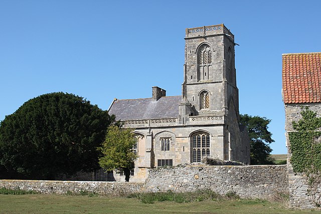 Woodspring Priory, which gave its name to the district as created in 1974.