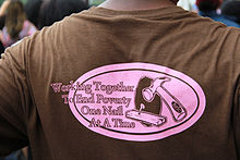 "Working together to end poverty one nail at a time", T-shirt, 50th anniversary of the March on Washington for Jobs and Freedom Working Together To End Poverty One Nail At A Time - 50th Anniversary of the March on Washington for Jobs and Freedom.jpg