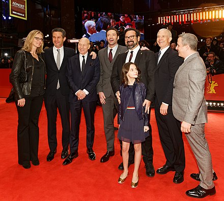 Cast and crew members at the Berlin International Film Festival for the film's premiere in February 2017