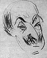 Heinrich Zille: Karikatur von Max Liebermann