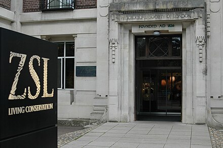 Zoological Society of London (ZSL), Main Building, Entrance
