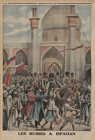 File:"Les Russes à Ispahan" by Eugène Damblans in Le Petit Journal, 23 April 1916.jpg