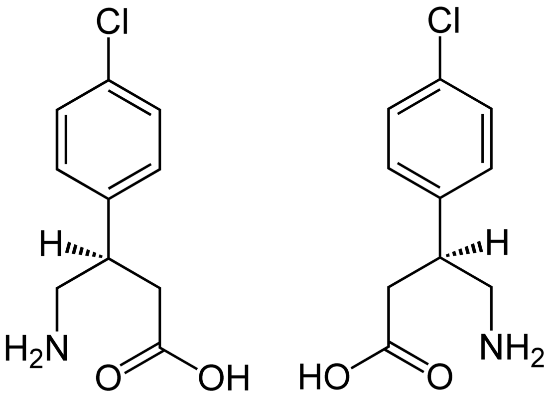 File:(±)-Baclofen Enantiomers Structural Formulae.png