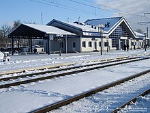 Вокзал взимку