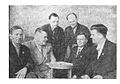 Герои блока смерти Маутхаузена (слева направо)И.Бакланов, В.Шепетя, И.Битюков, А.Мухеенко, В.Соседко, В.Украинцев