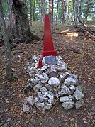 The grave of partisan I.A. Samishchenko.