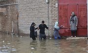 戈勒斯坦省Aqqala的淹水狀況