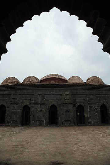 Pointed arches and a Bengal roof in Choto Sona Mosque